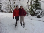 Ally & Angela: 2 German hotties and a snowman