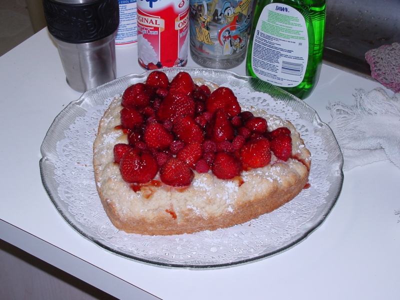 The shortcake! Yummy!