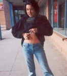 Someone has a strange fixation with their belly button
