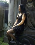 Emily in the cemetary